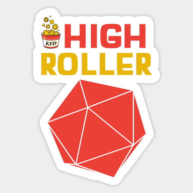 High Roller Sticker by KYFriedDice